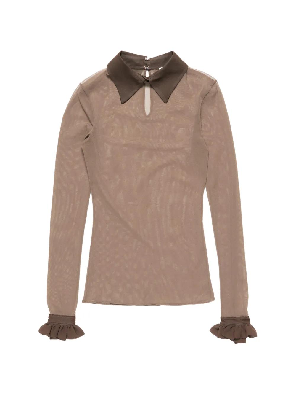 Acne Studios Camicia semi trasparente - Marrone