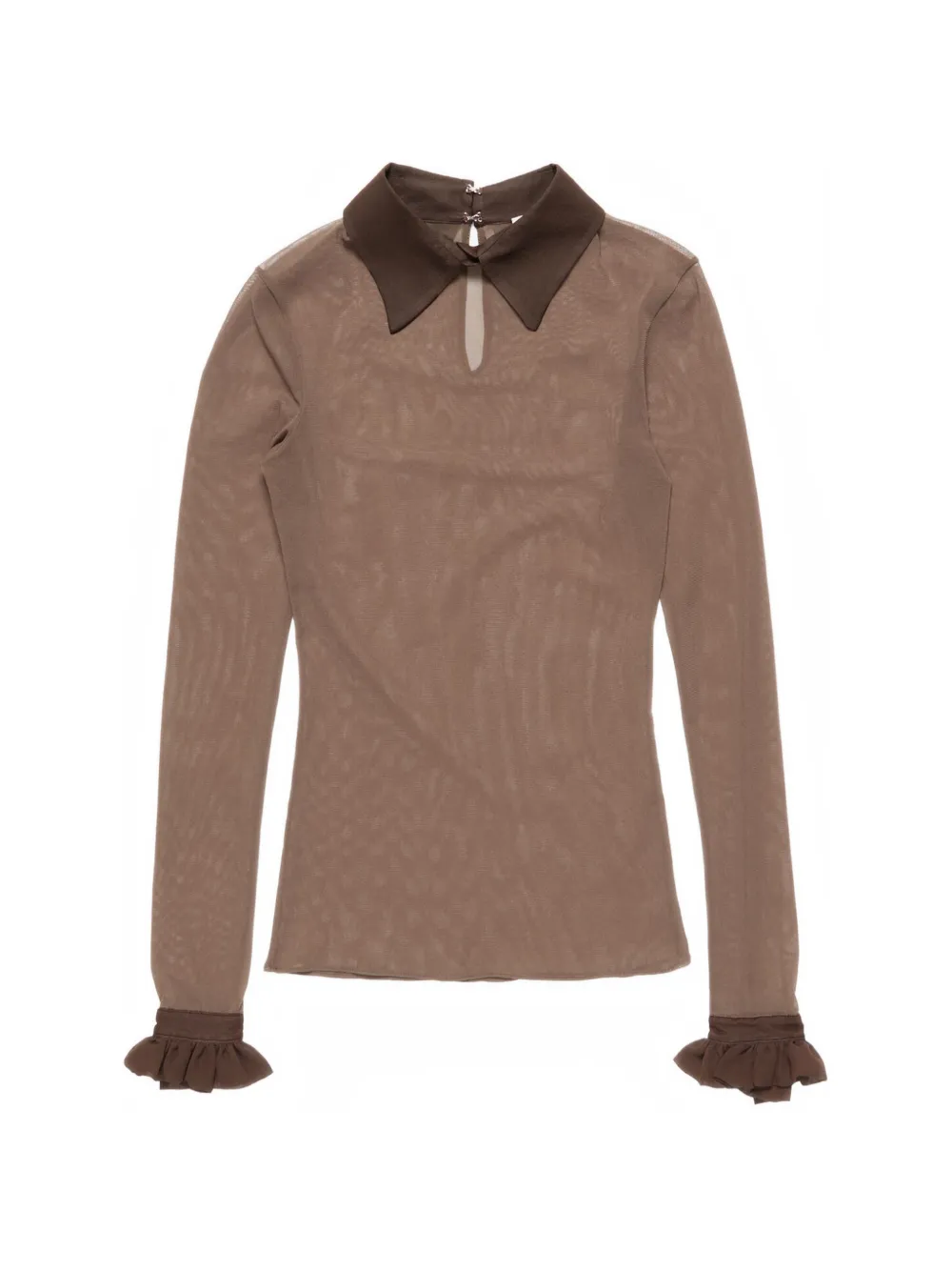 Acne Studios Camicia semi trasparente - Marrone