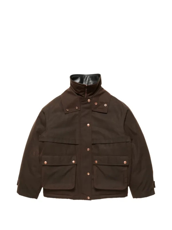 Acne Studios Leather-collar Jacket in Brown