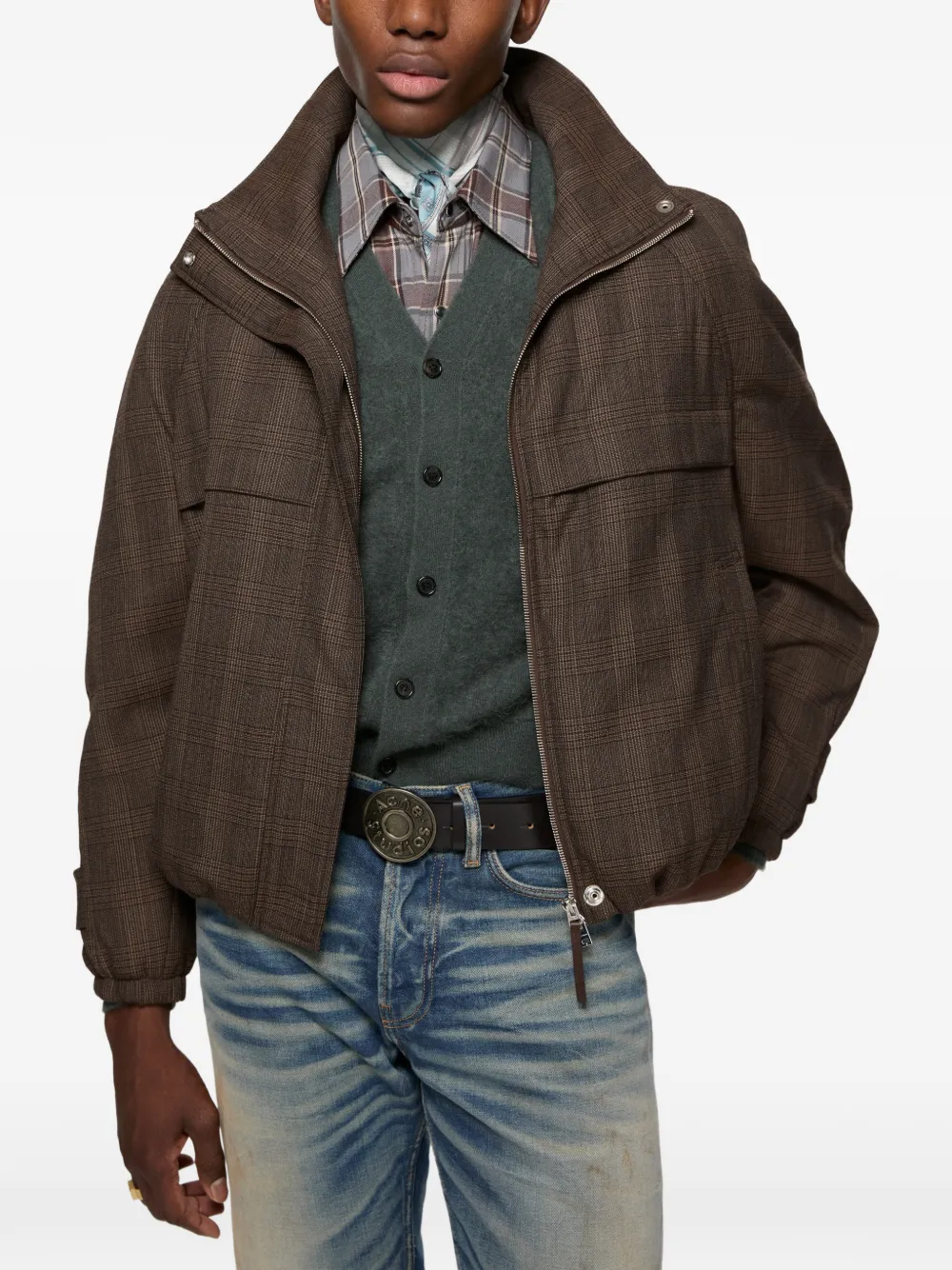Acne Studios Wollen jack Bruin