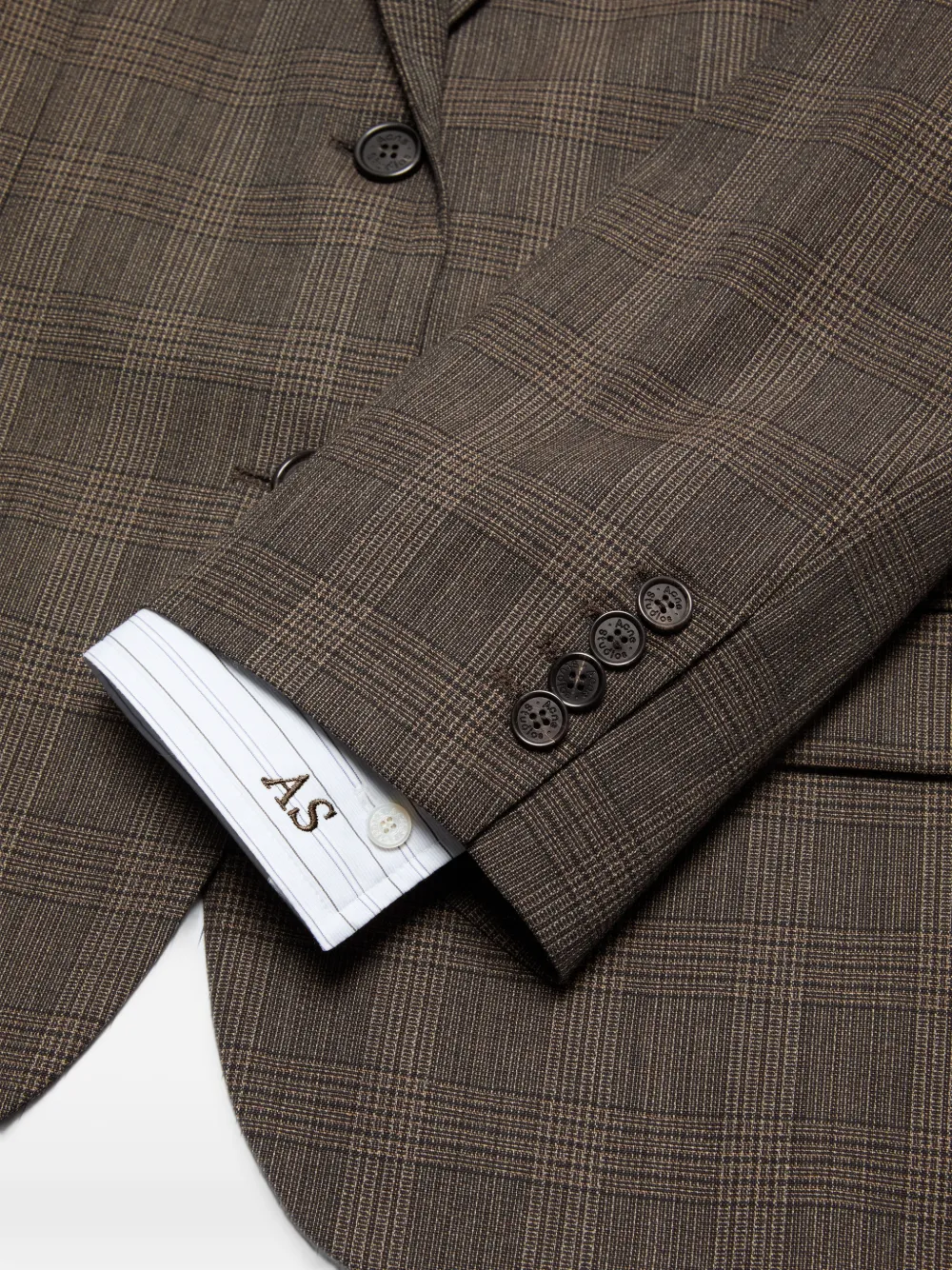 Acne Studios Gelaagd wollen colbert Bruin