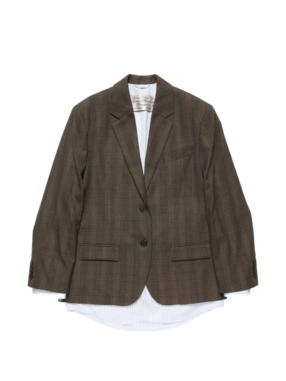 Acne Studios layered wool suit jacket