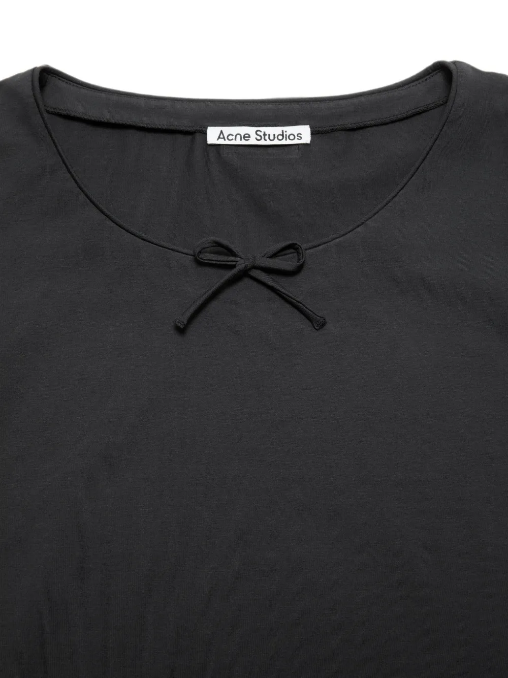 Acne Studios T-shirt met strikdetail Zwart