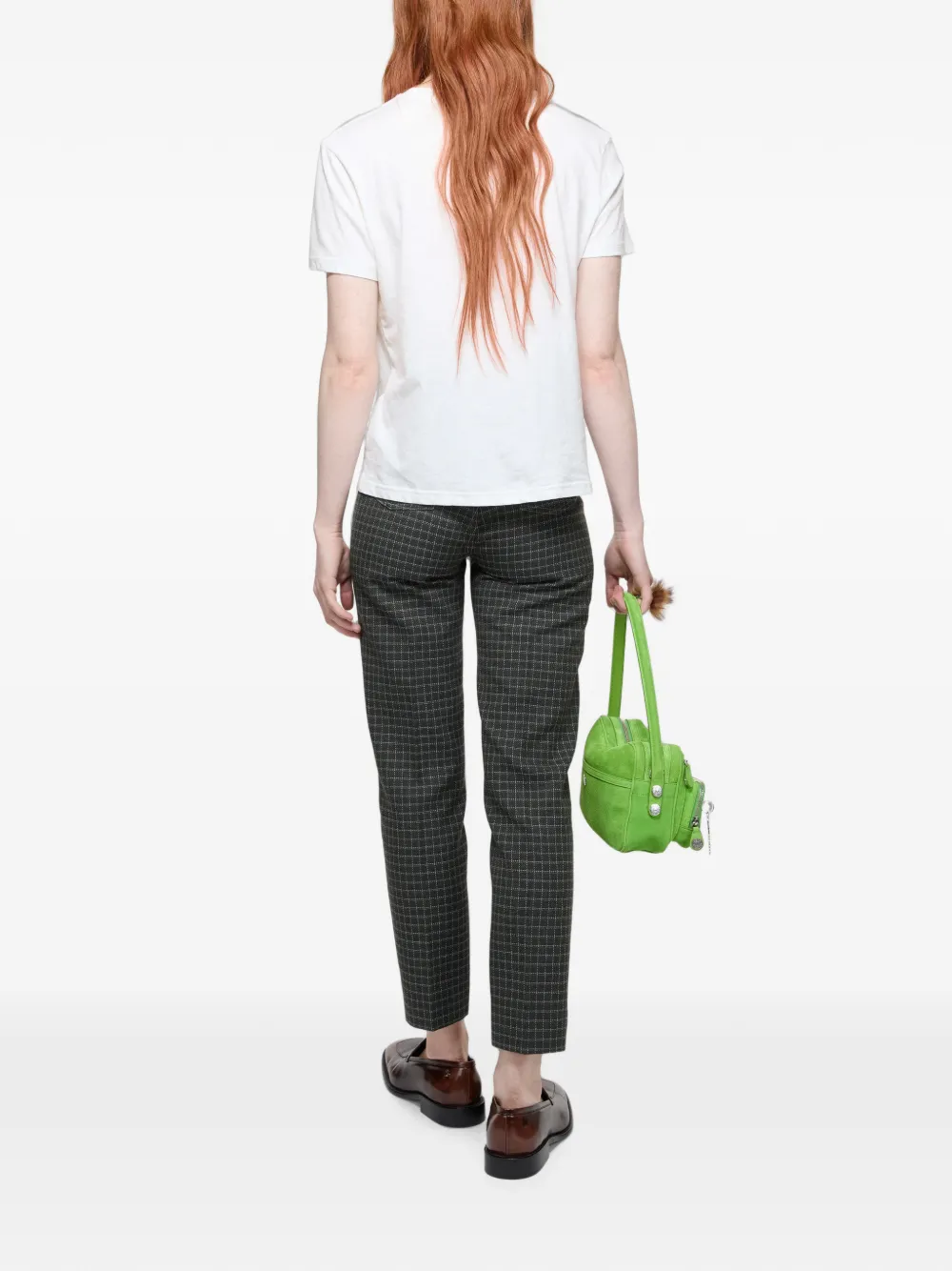 Acne Studios Grafisch jersey T-shirt Wit