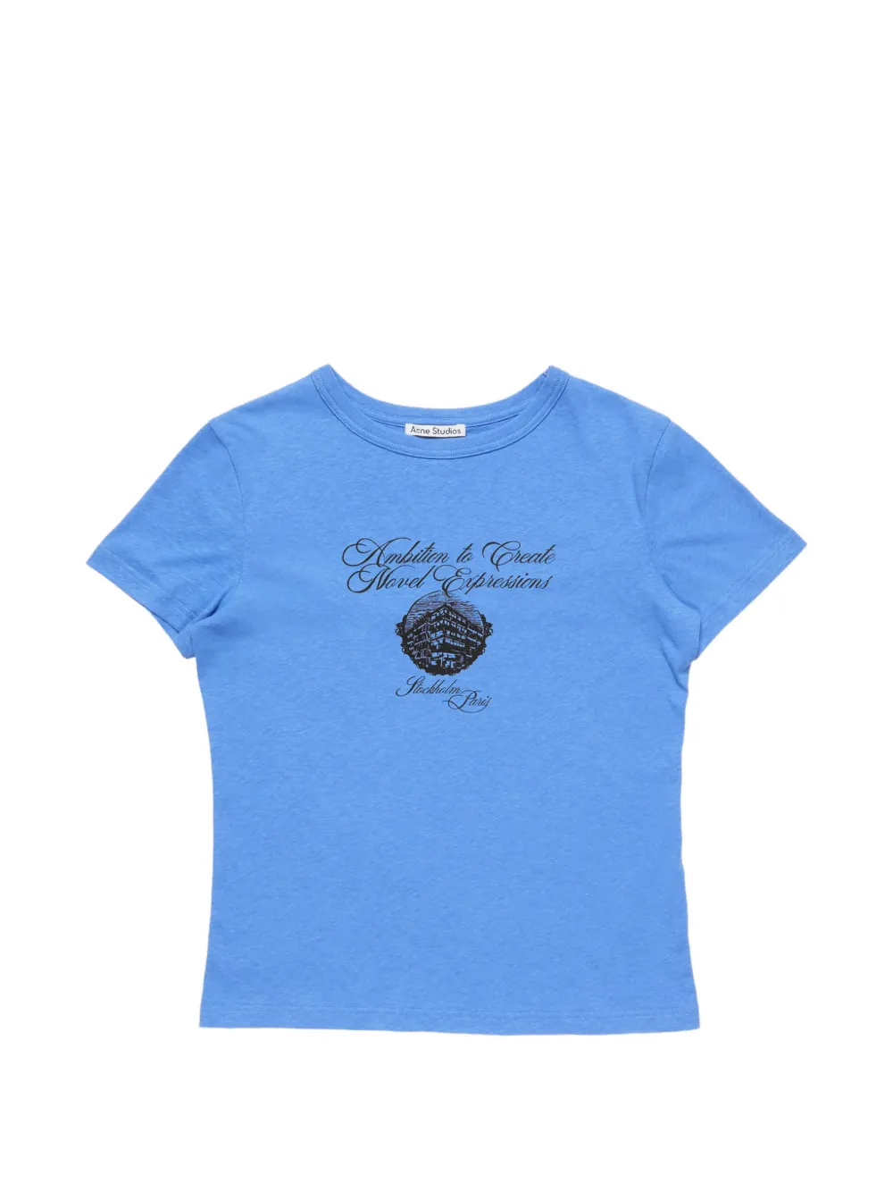 Acne Studios graphic jersey T-shirt - Blu