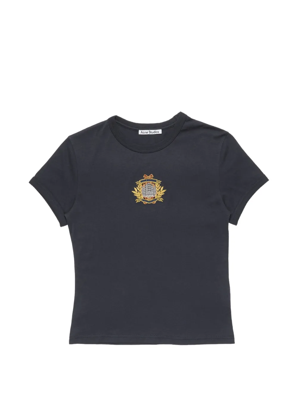 Acne Studios crest logo T-shirt - Blu
