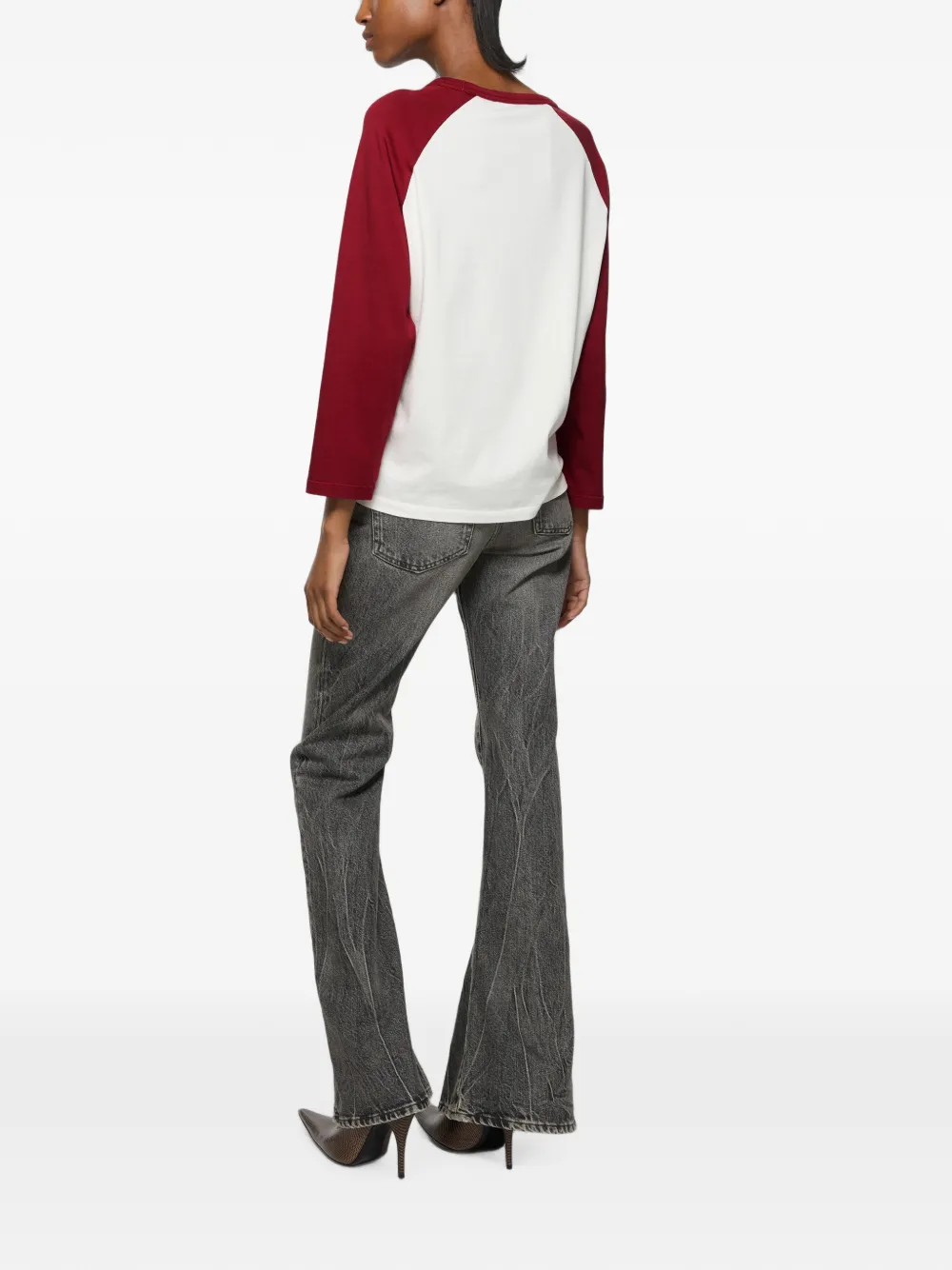 Acne Studios Wine T-shirt met grafische print Wit