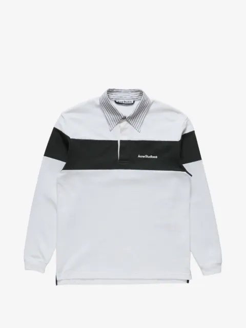 Acne Studios striped polo sweatshirt