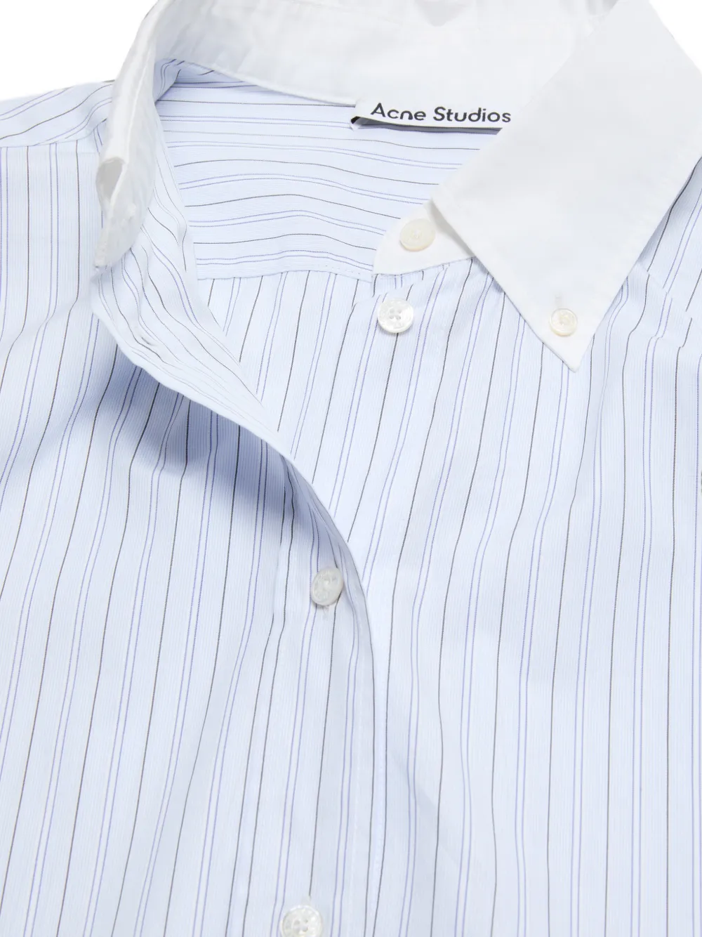 Acne Studios Button-down blouse met krijtstreep Blauw