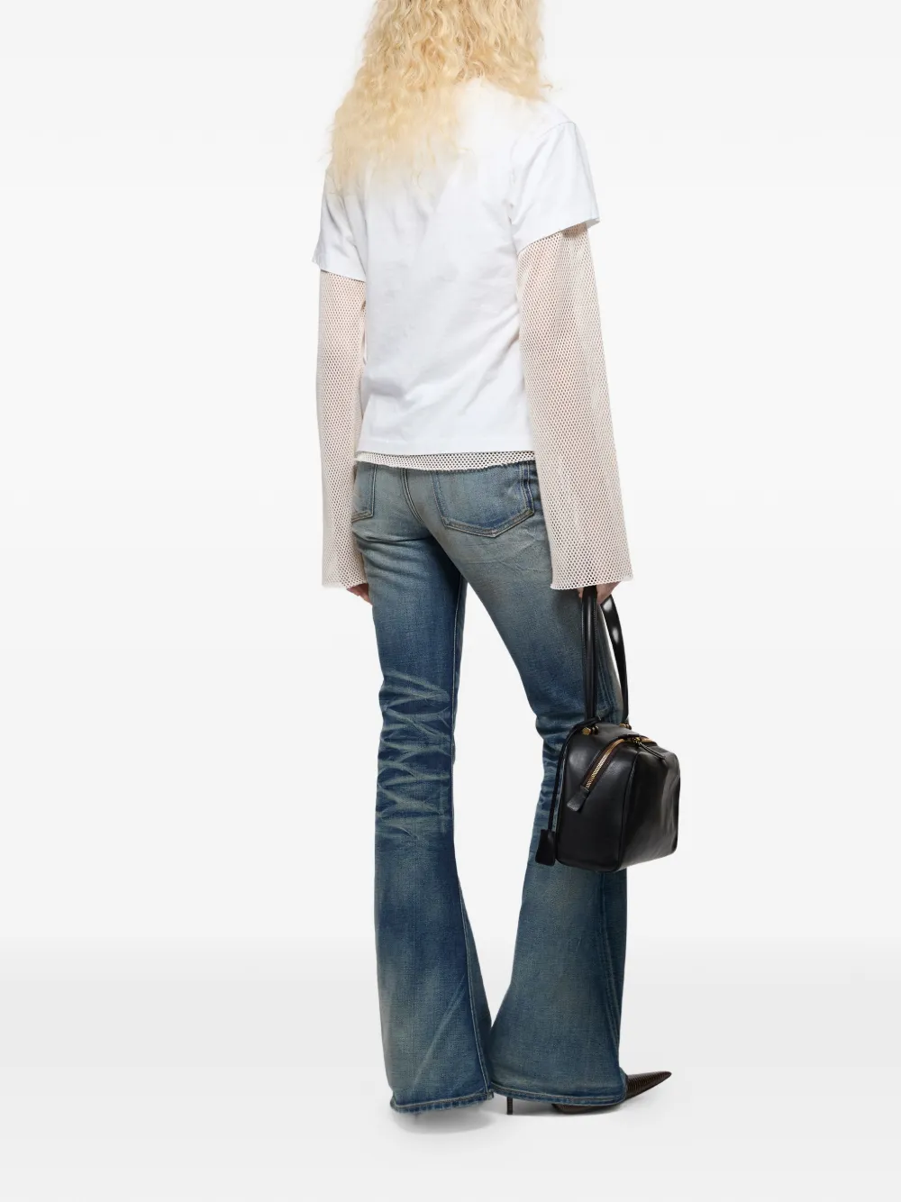  Acne Studios Sudadera Con Estampado Gráfico - Blanco 
