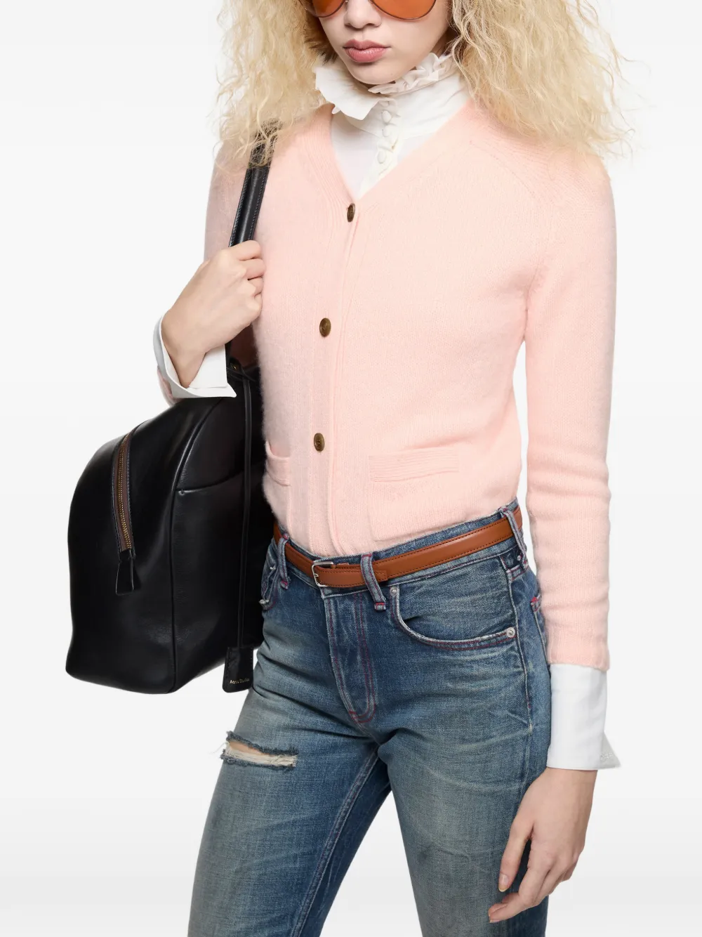 Acne Studios Kasjmier vest Roze