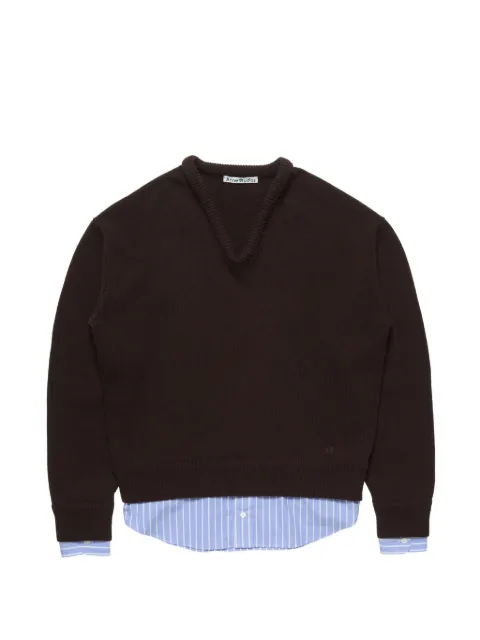 Acne Studios layered wool sweater