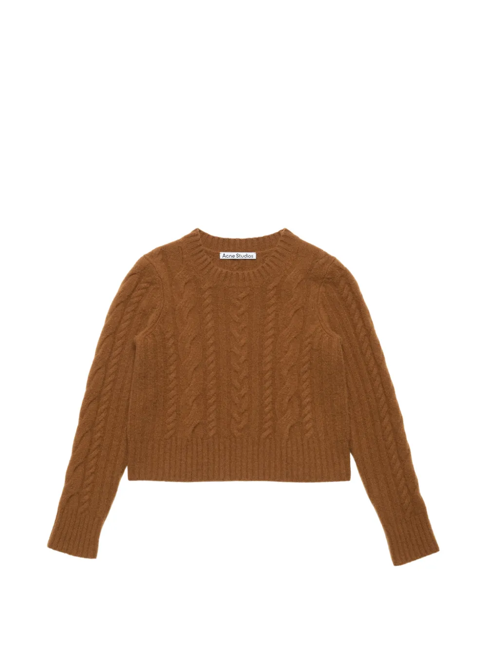 Acne Studios cashmere cable-knit sweater – Brown