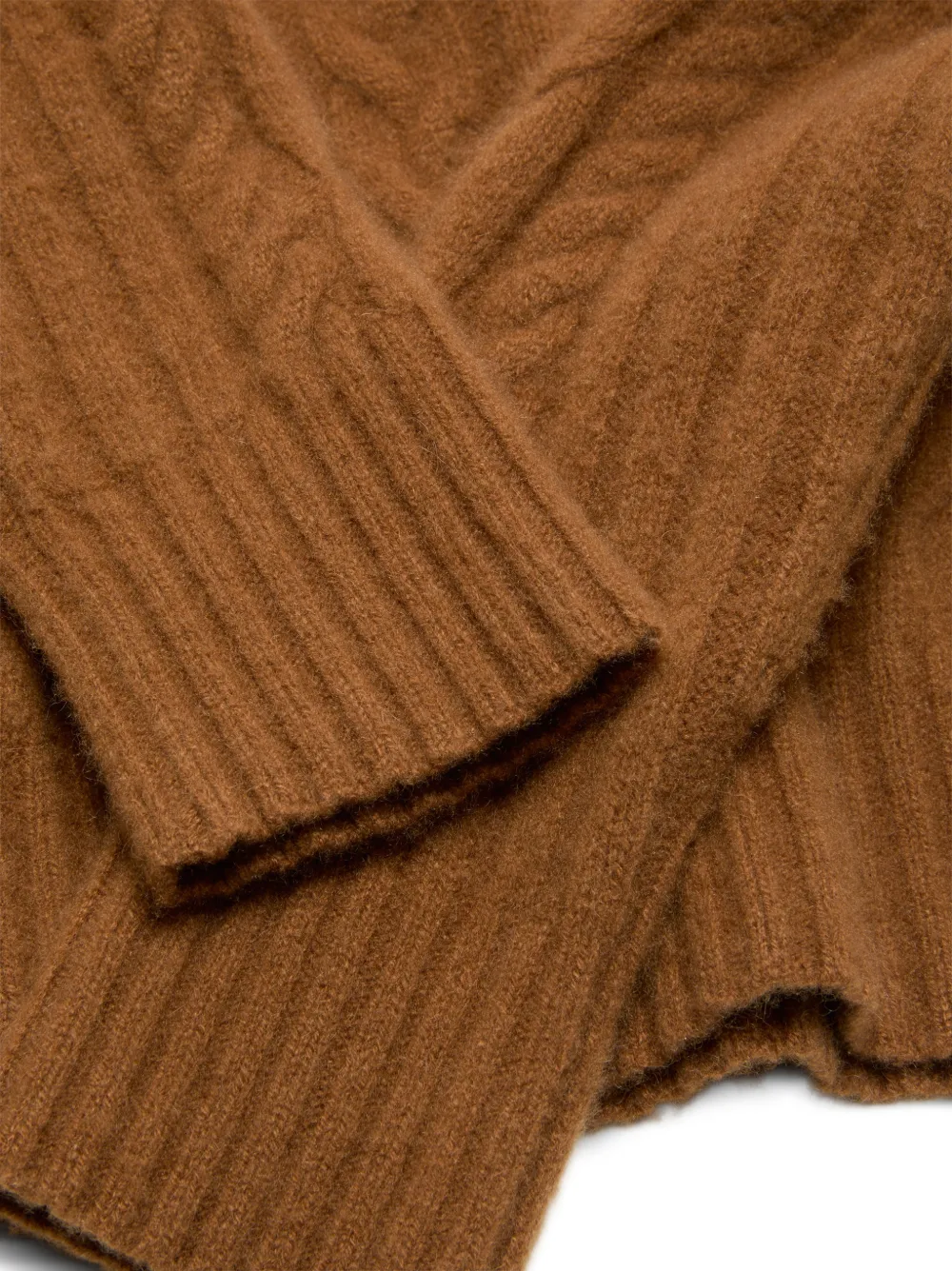 Acne Studios Kasjmier kabelgebreide trui Bruin