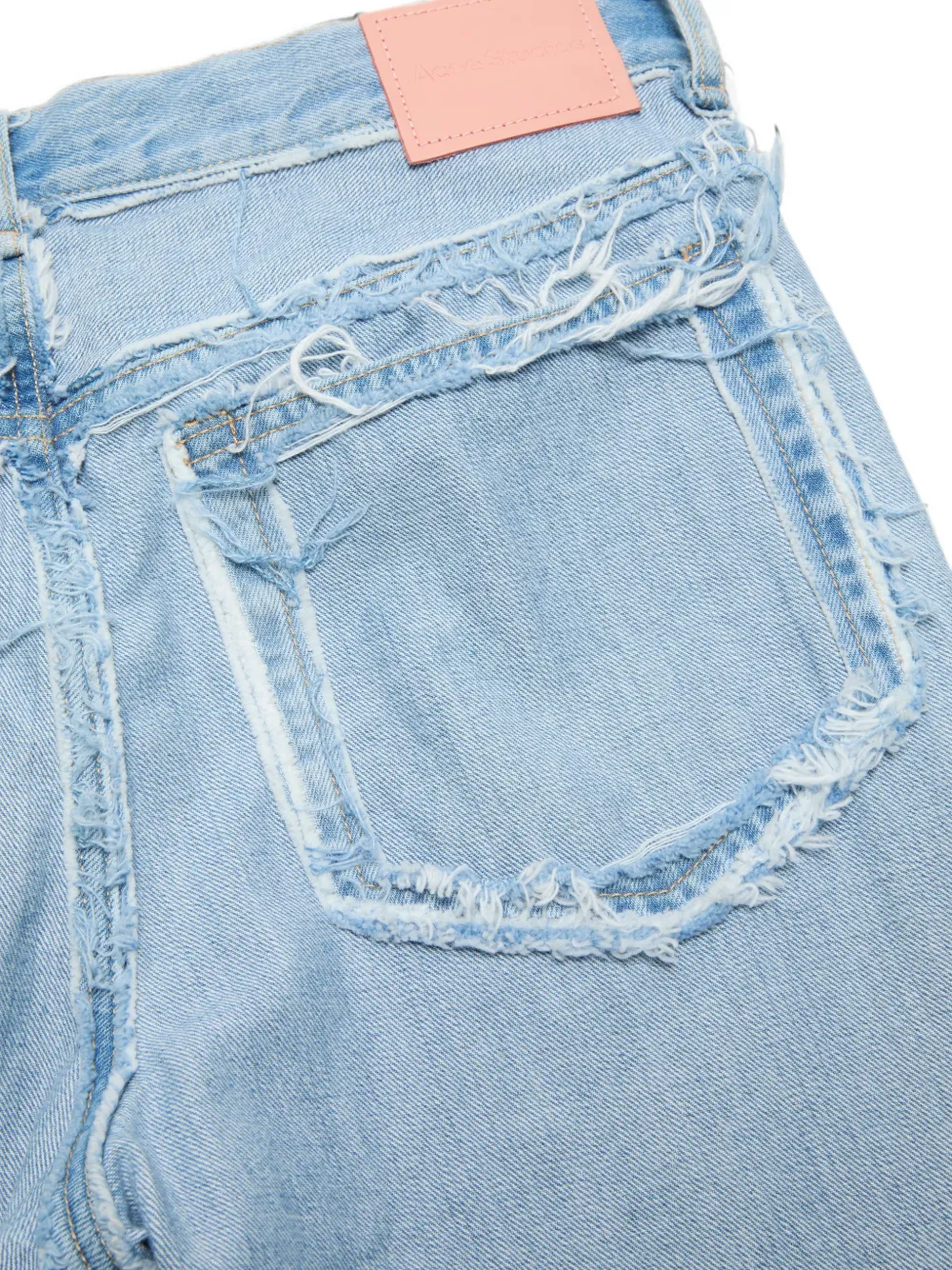 Acne Studios Denim jeans met franje Blauw