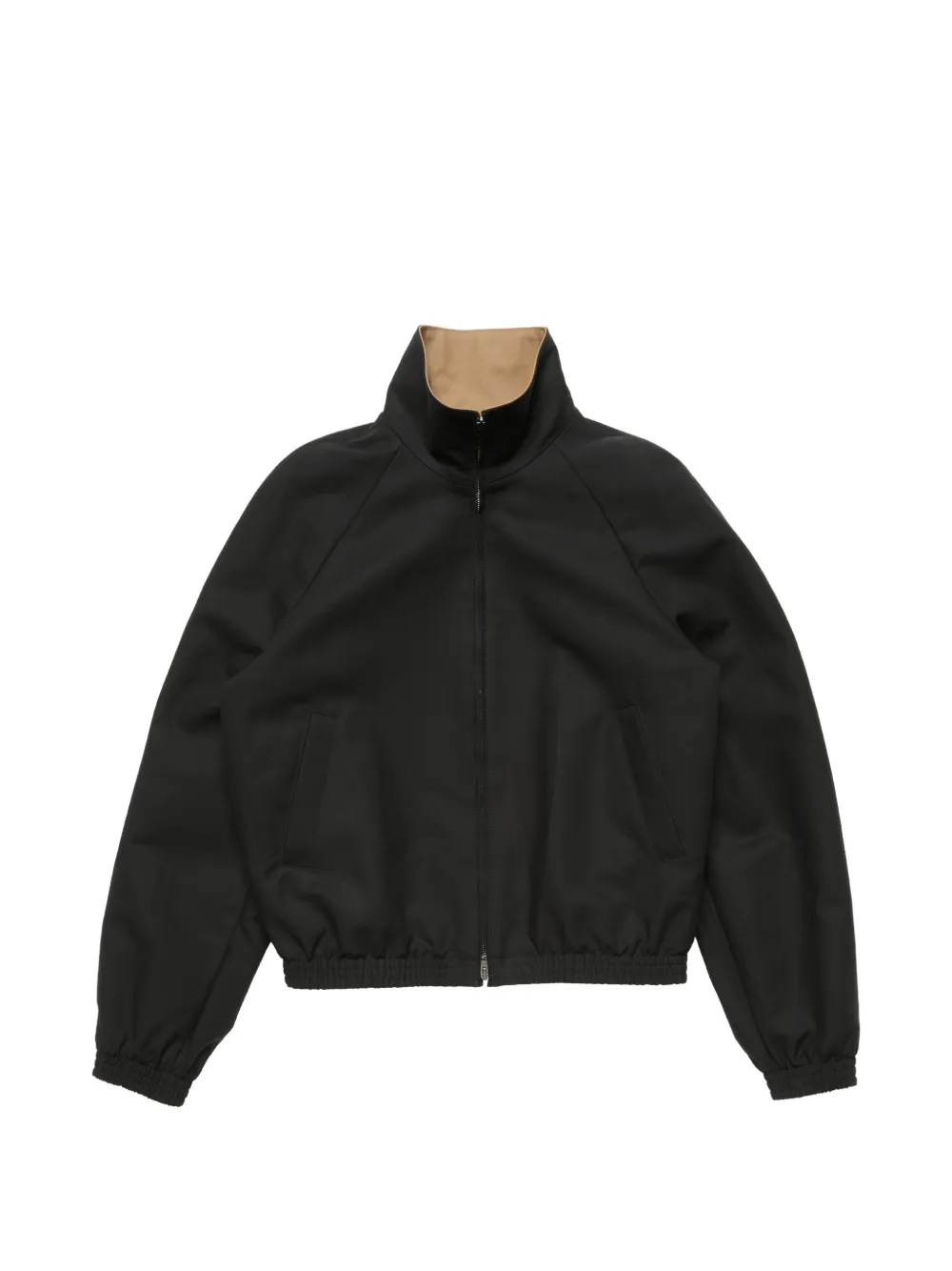 Acne Studios Giacca con zip e ricamo - Nero