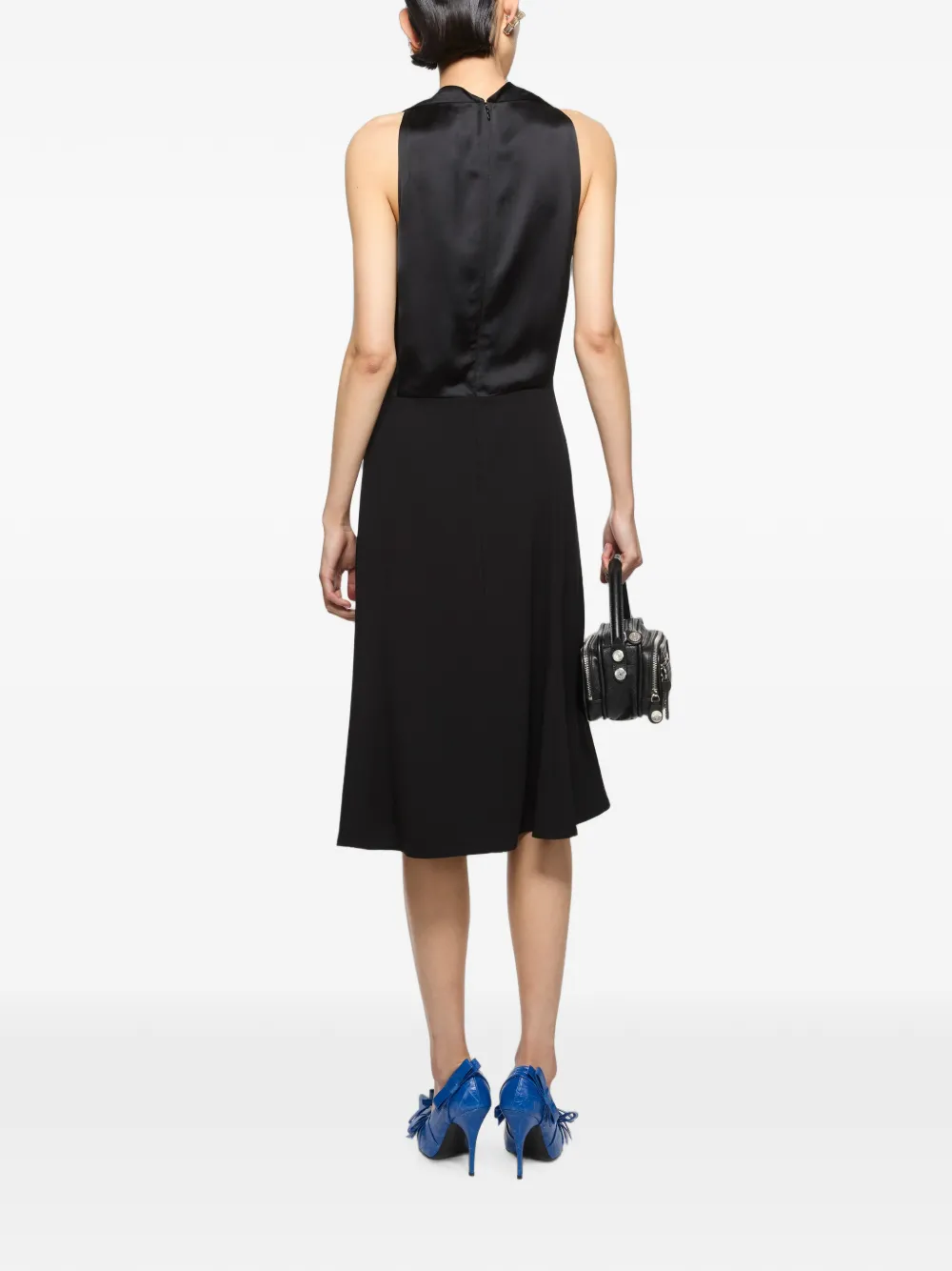 Acne Studios Cowl-neck Sleeveless Dress in Black, view 3