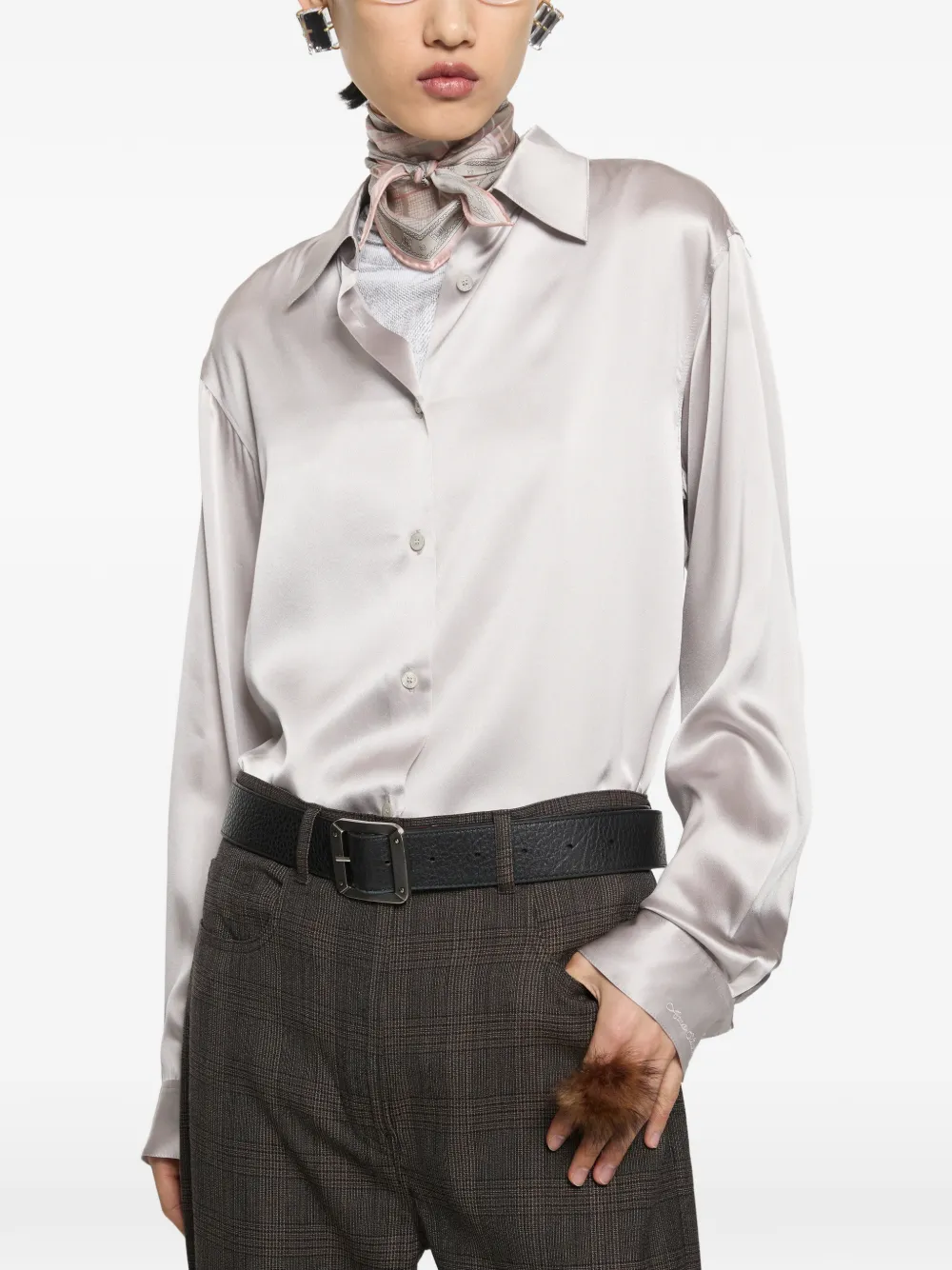 Acne Studios Button-down blouse Paars