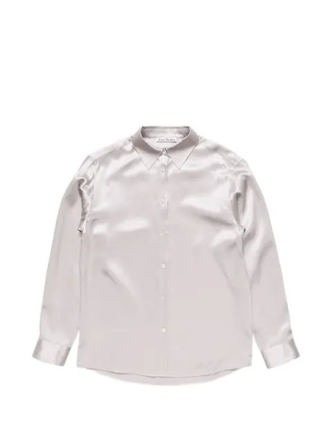 Acne Studios Serillan silk blouse with logo