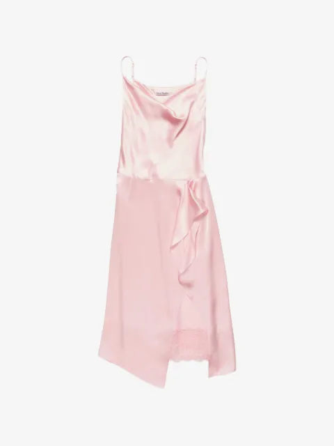 Acne Studios shiny satin slip dress
