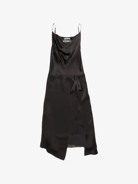 Acne Studios robe mi-longue volantée à finitions en dentelle