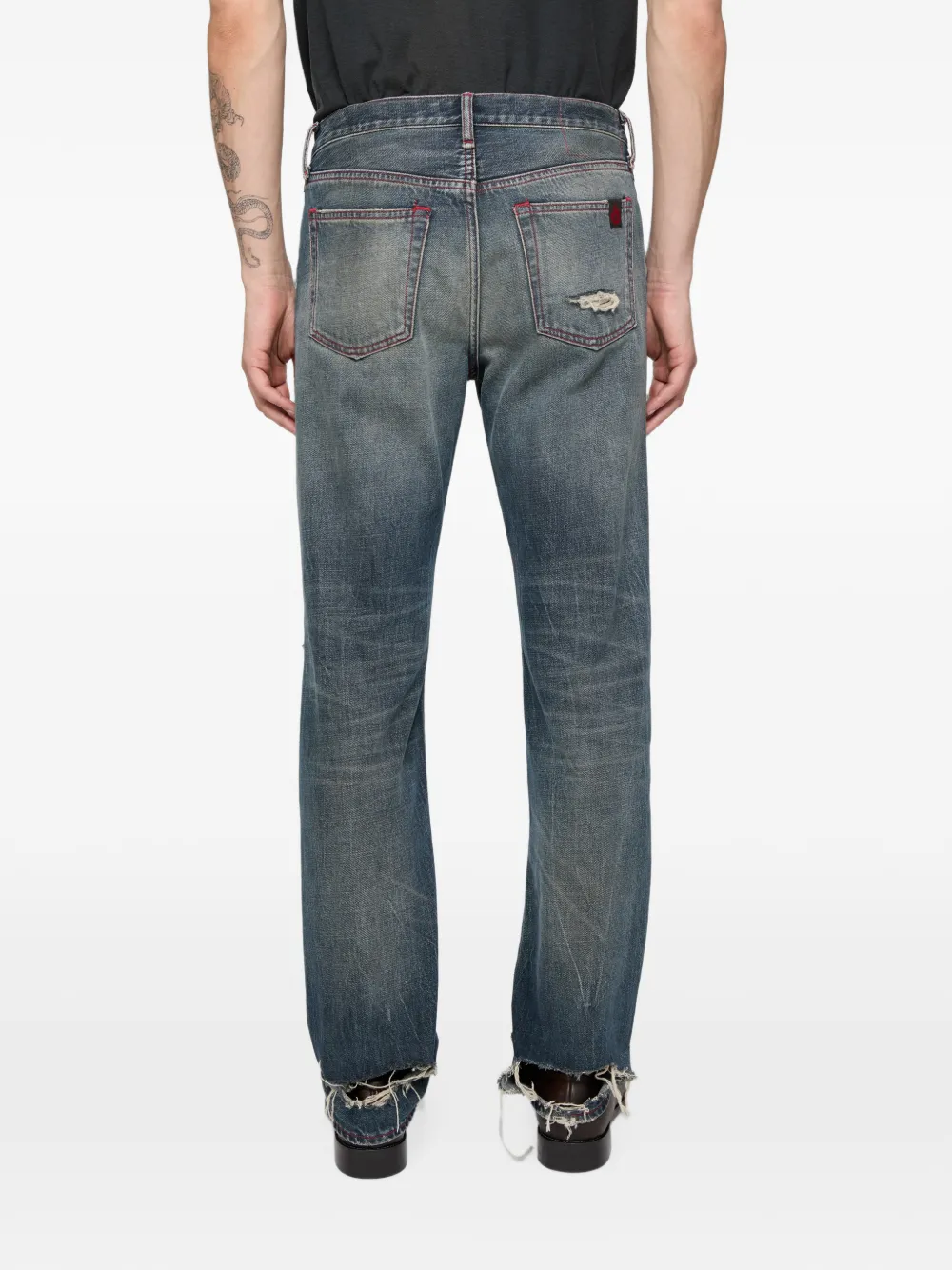 Acne Studios Re-Edition jeans 1996M mid-waist straight Blauw