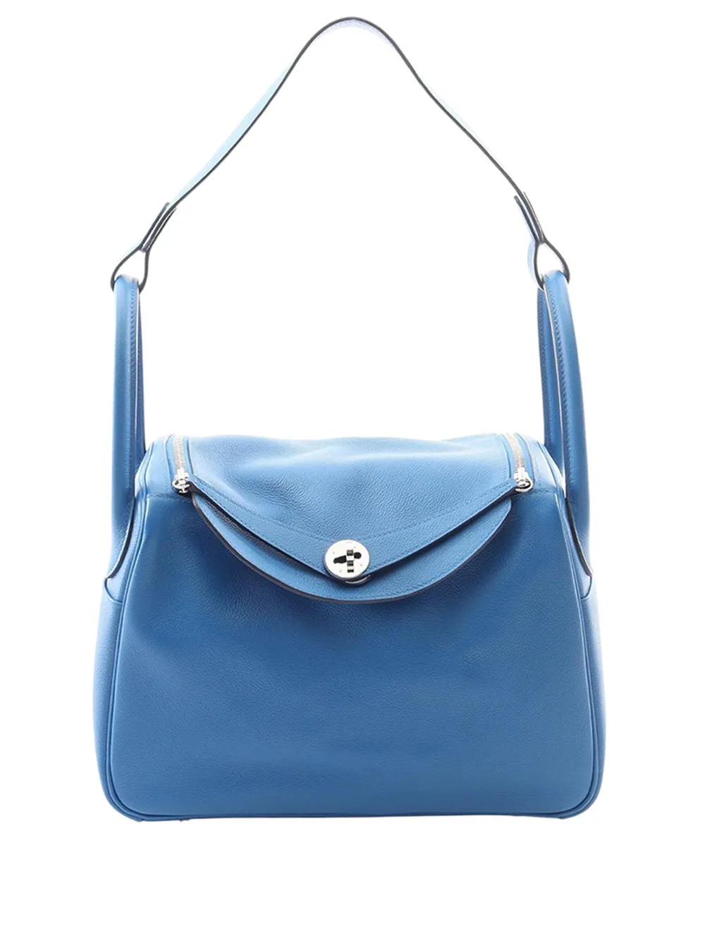 Hermès Pre-Owned 2019 Evercolor Lindy 30 shoulder bag - Blu
