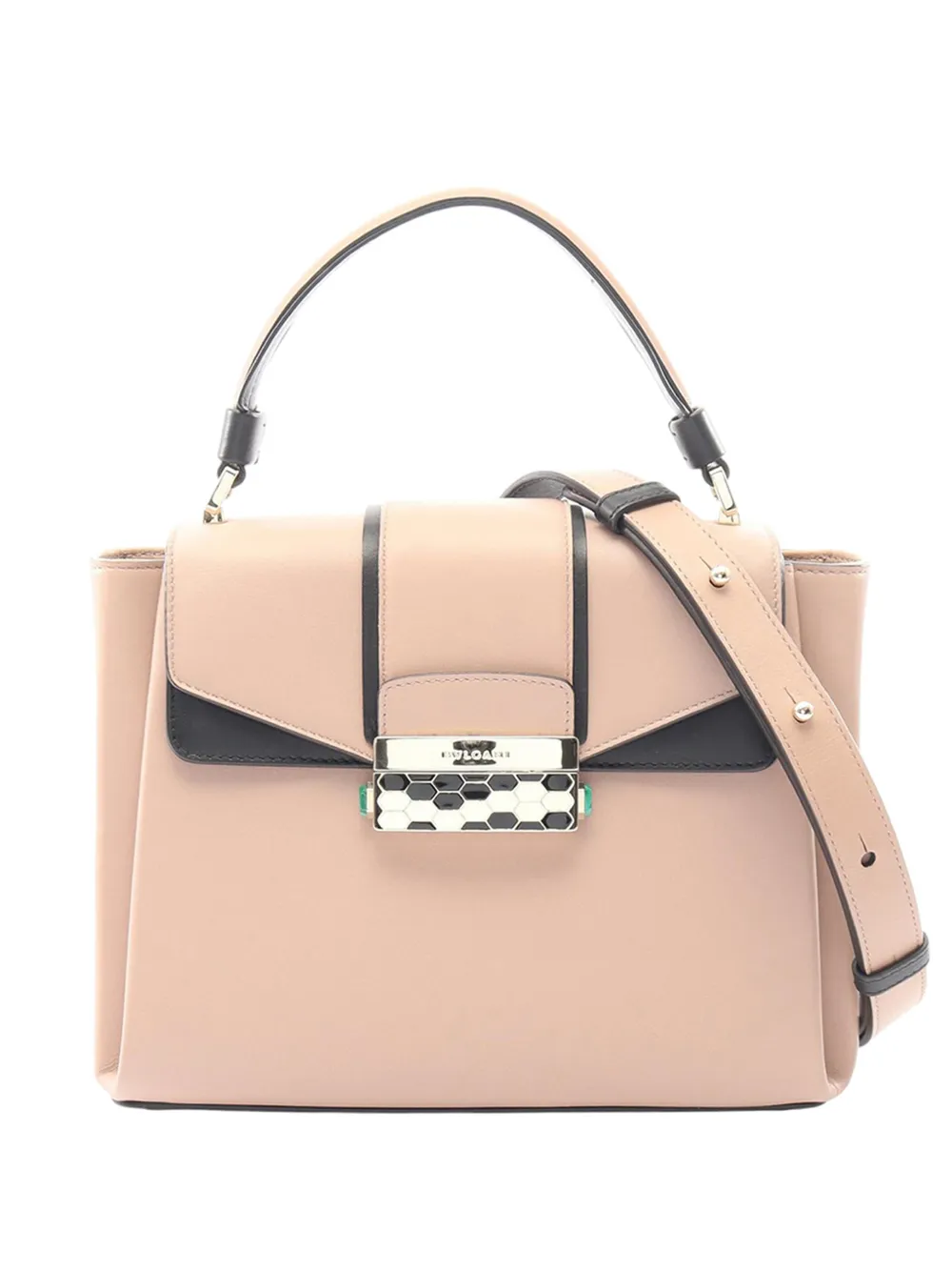 Bvlgari Pre-Owned 2010-2026 Leather Serpenti Viper Top Handle Bag satchel - Rosa