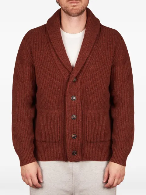 Filippo De Laurentiis ribbed shawl-collar cardigan