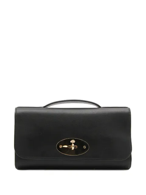 Mulberry Lily leather clutch bag