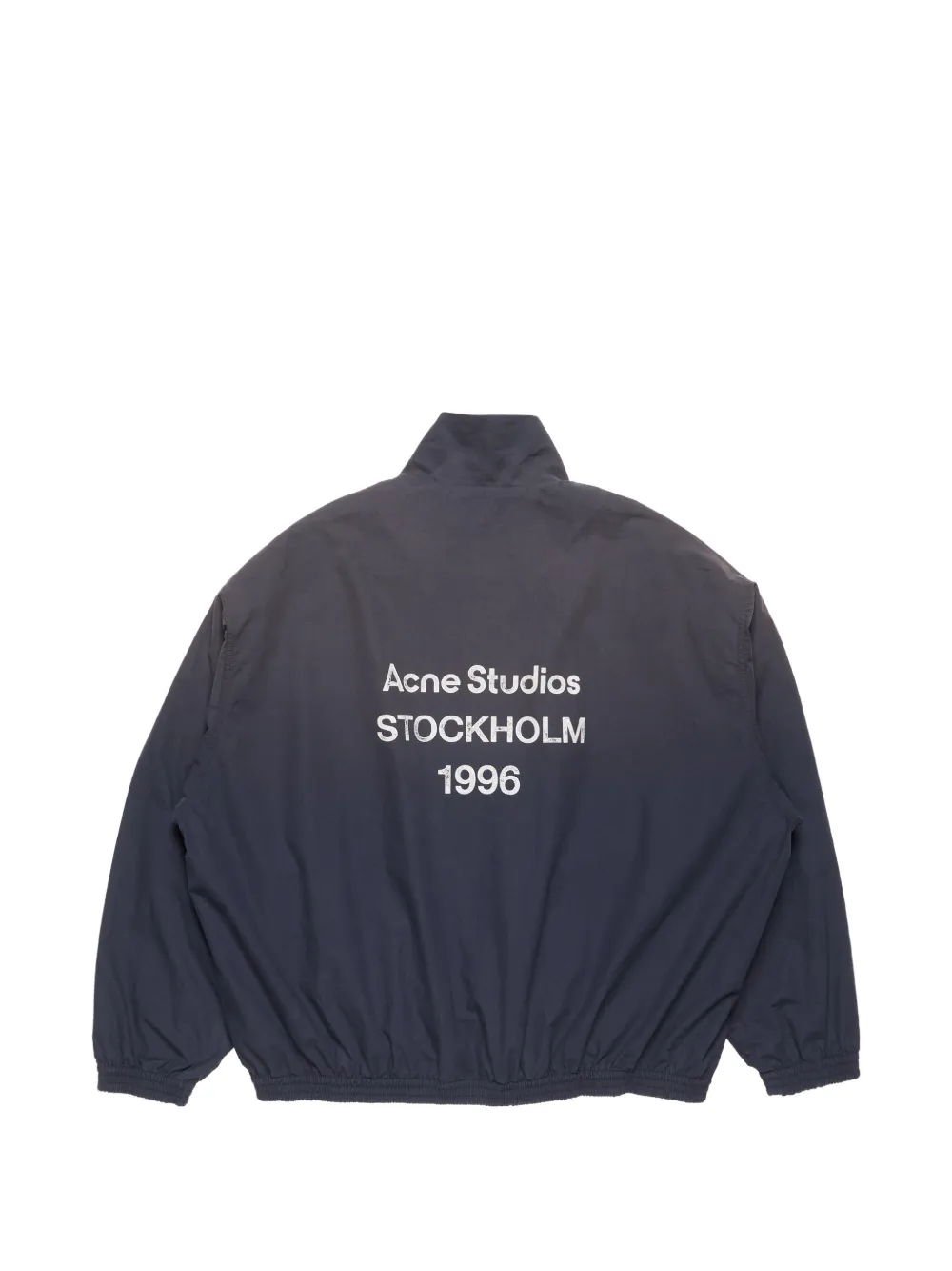 Acne Studios Washed-logo Zip-up Jacket in Blue, view 5