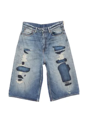 Chrome Hearts パッチディテール デニムショーツ | ブルー | FARFETCH JP