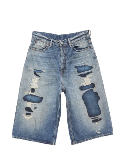 Acne Studios mended denim shorts