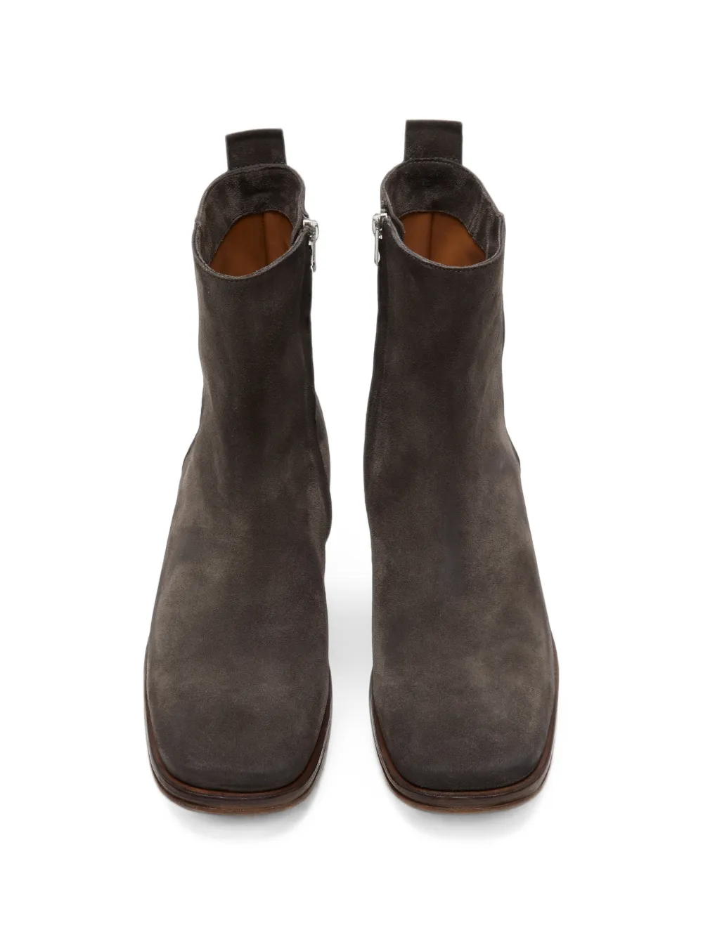 Acne Studios Suède enkellaarzen Grijs