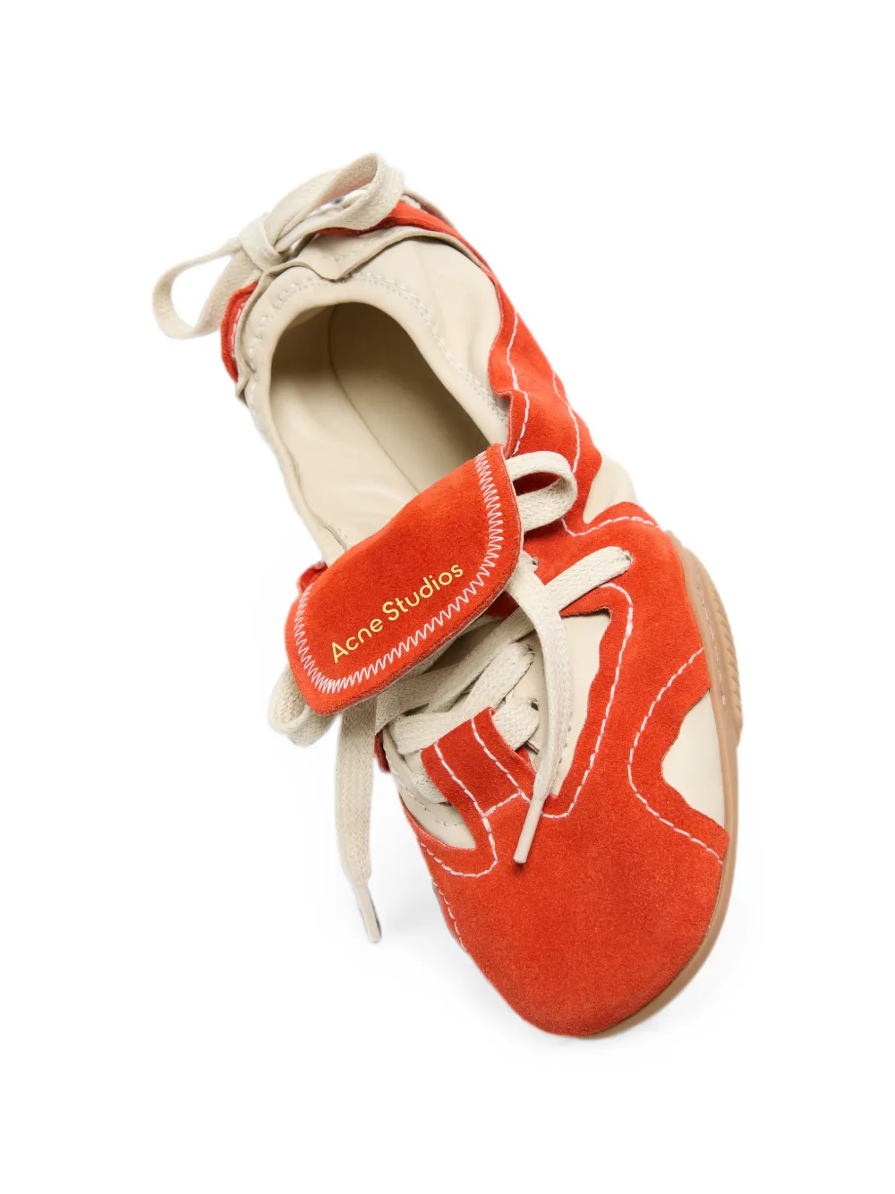 Acne Studios Suède veterschoenen Oranje