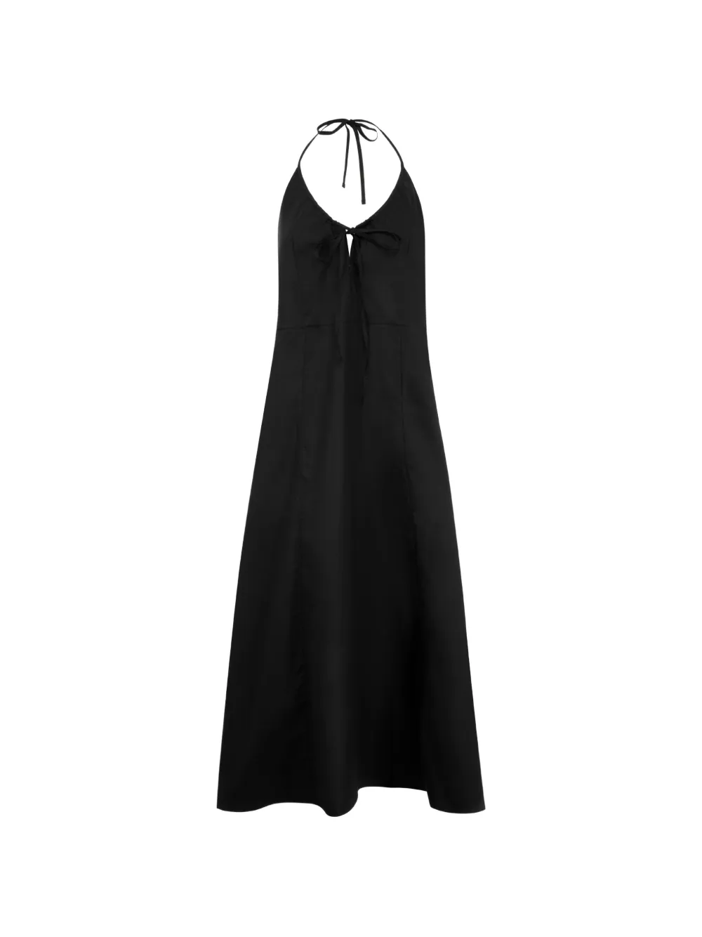 Deiji Studios halterneck midi dress - Nero