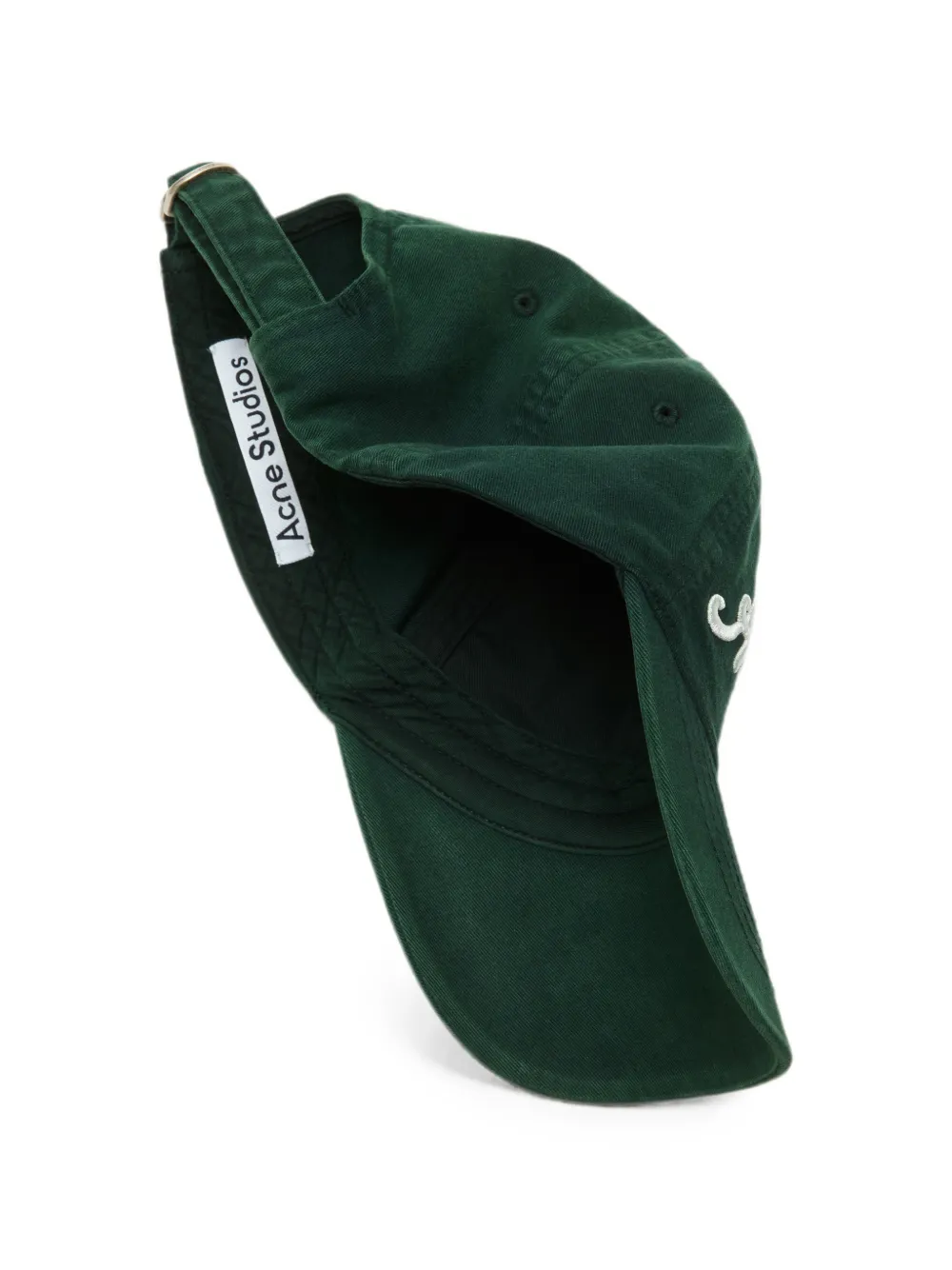 Acne Studios Pet met geborduurd logo Groen