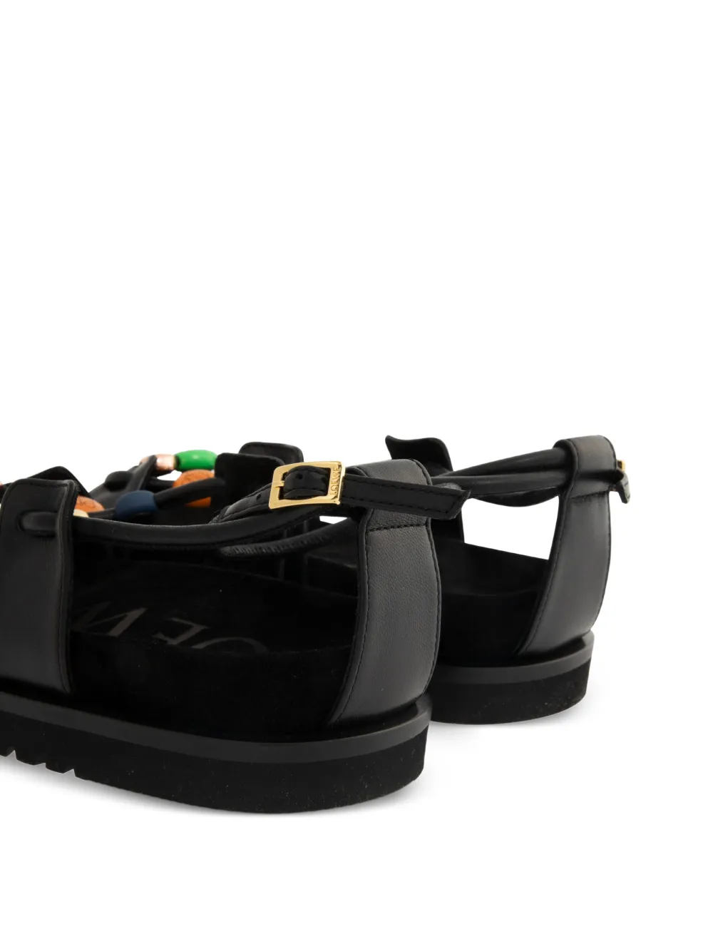 LOEWE beaded sandals Zwart