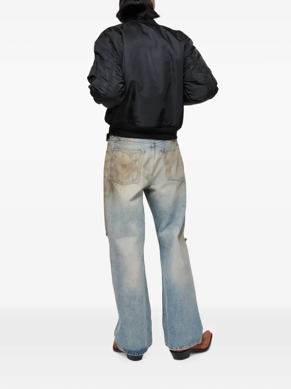 Acne Studios Nylon bomberjack Blauw