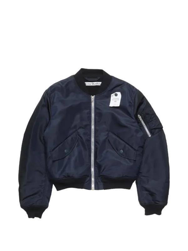 Acne Studios MA-1タイプ　ボンバージャケット 　ネイビー Acne Studios Nylon Bomber Jacket | Blue | FARFETCH AO