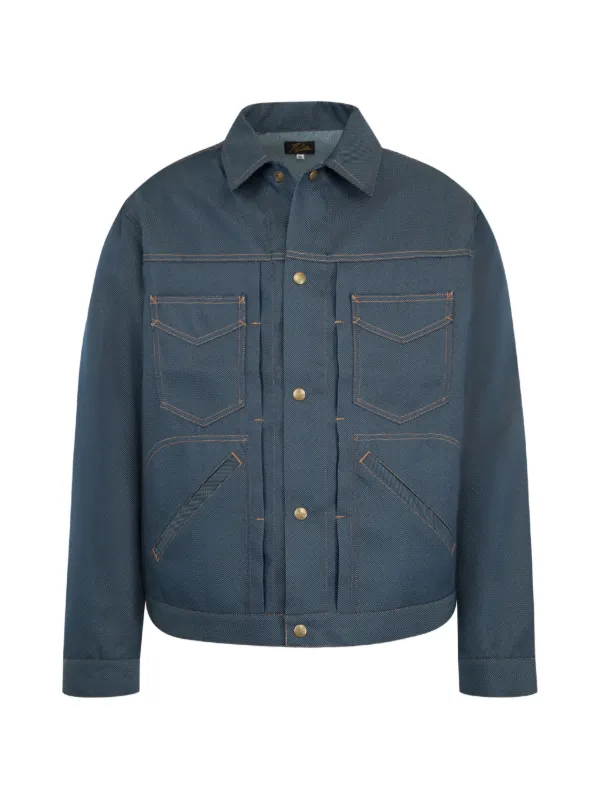 Needles Penny Twill Denim Jacket | Blue | FARFETCH JO