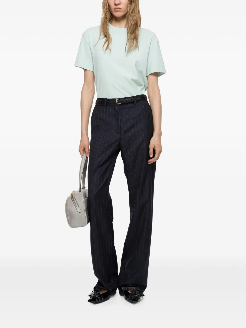 Acne Studios T-shirt met logoprint Groen