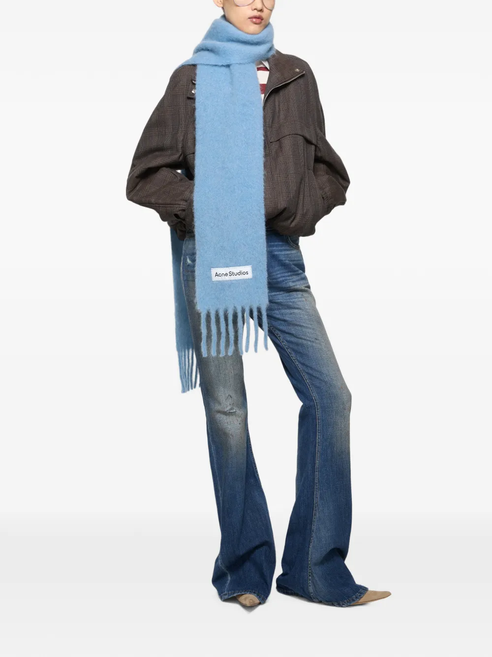 Acne Studios Mohair sjaal Blauw