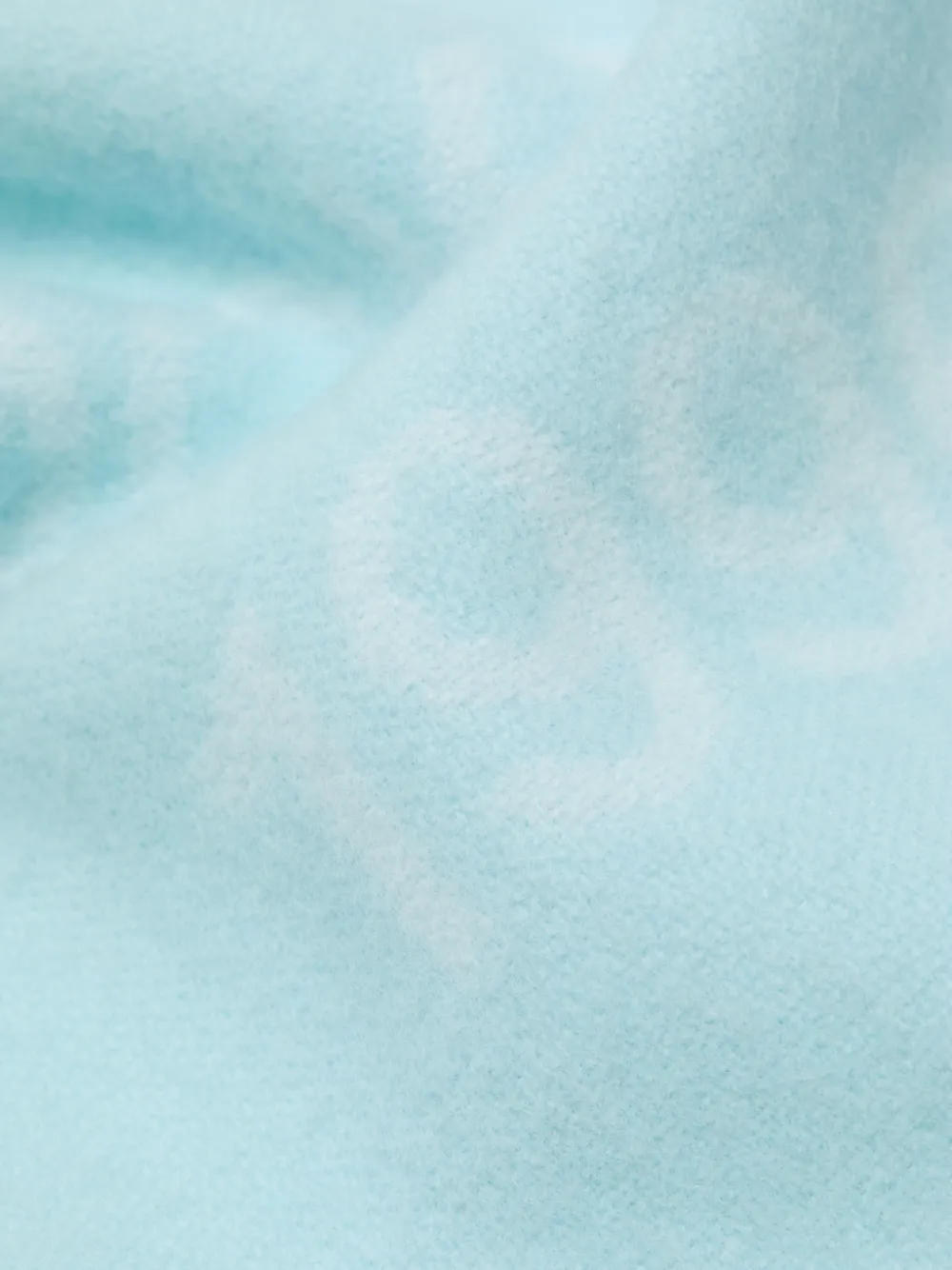 Acne Studios Sjaal met logo-intarsia met franje Blauw