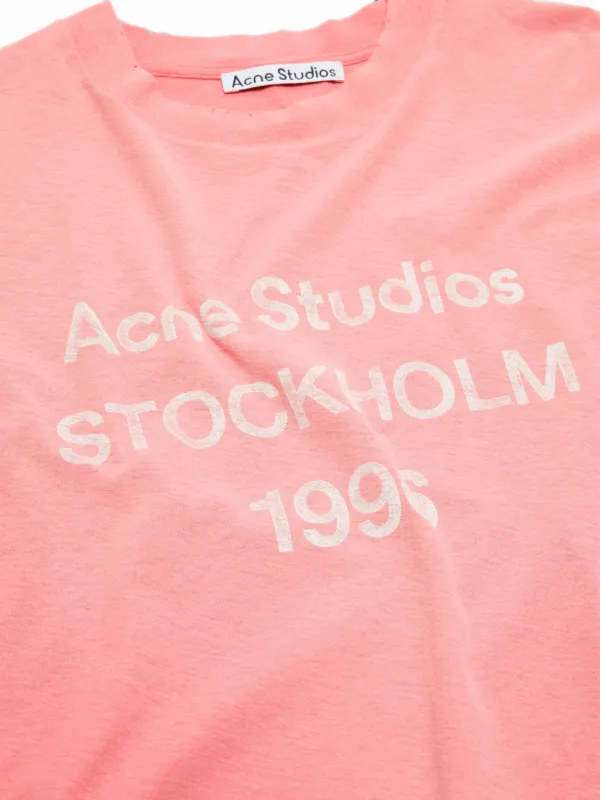 Acne Studios 1996 ロゴ Tシャツ | ピンク | FARFETCH JP