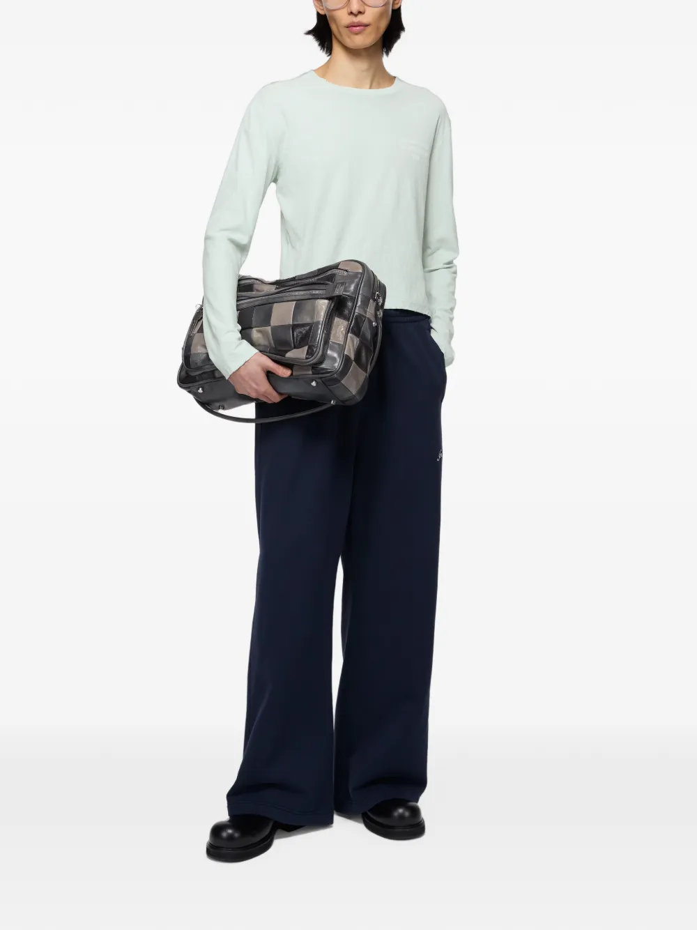 Acne Studios T-shirt met logo Blauw