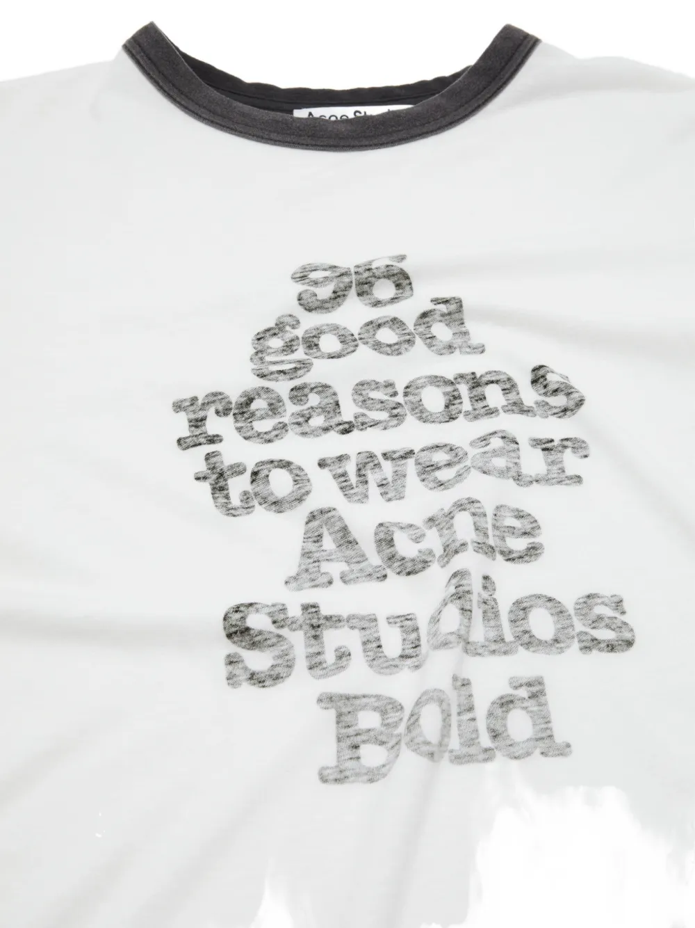 Acne Studios T-shirt met grafische print Wit