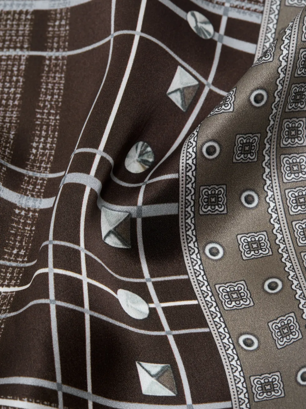 Acne Studios geruite sjaal Bruin