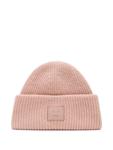 Acne Studios Face logo beanie - yak