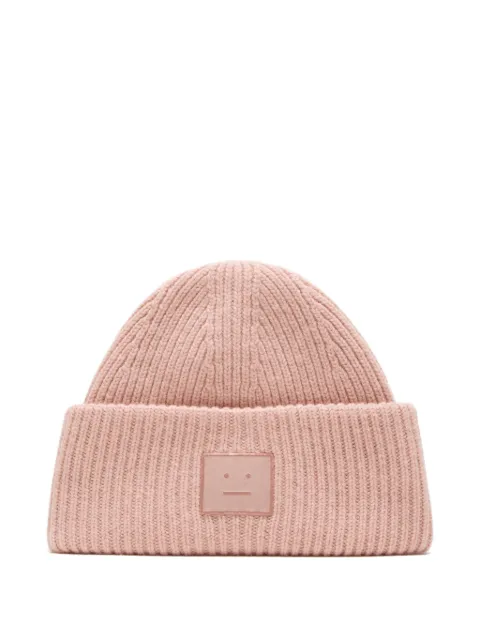 Acne Studios Face logo beanie - yak